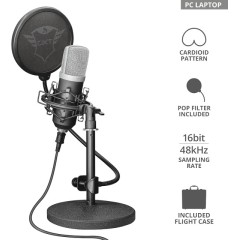 Студийный USB-микрофон Trust GXT 252 EMITA STREAMING MICROPHONE..