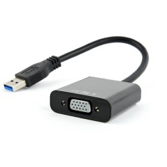Видеоадаптер (конвертер) USB 3.0 --> VGA Cablexpert AB-U3M-VGAF-01, черный