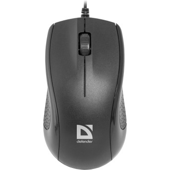 Мышь проводная Defender Optimum MB-160, черный - Metoo (1)