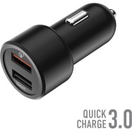 Зарядное устройство автомобильное Olmio АЗУ 30W черный..