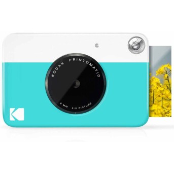 Фотоаппарат моментальной печати Kodak PRINTOMATIC голубой - Metoo (1)