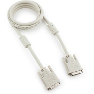 Кабель DVI-D single link Cablexpert CC-DVI-6C, 19M/19M, 1.8м, серый, экран, феррит.кольца, пакет