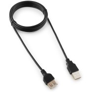 Кабель-удлинитель USB2.0 Cablexpert CC-USB2-AMAF-6B-N, AM/AF, медь, серия Pro, 1.8м, черн, пакет