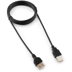 Кабель-удлинитель USB2.0 Cablexpert CC-USB2-AMAF-6B-N, AM/<wbr>AF, медь, серия Pro, 1.8м, черн, пакет