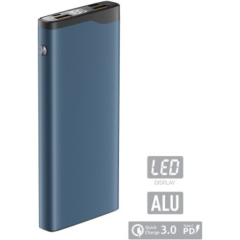 Зарядное устройство Power bank Olmio QL-10, 10000mAh голубой - Metoo (1)