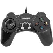 Геймпад проводной Defender Vortex USB черный