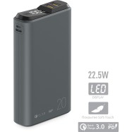 Зарядное устройство Power bank Olmio QS-20, 20000mAh, серый