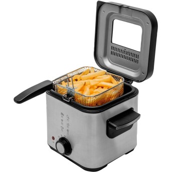 Фритюрница Cecotec CleanFry Advance 1,5л сталь в Metoo.kz - Metoo (1)