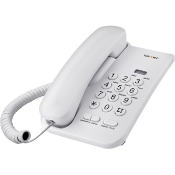 Телефон проводной Texet TX-212 серый - Metoo (1)