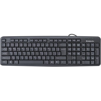 Клавиатура проводная Defender Element HB-520 RU черный USB - Metoo (1)