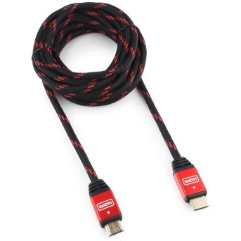 Кабель HDMI Cablexpert, серия Gold, 4,5 м, v1.4, M/<wbr>M, красный, алюминиевый корпус, коробка - Metoo (1)