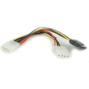 Кабель питания SATA Cablexpert CC-SATA-PSY2, 15см, molex 4pin/molex4pin+sata 15pin, на 2 устр. в Metoo.kz - Metoo (1)