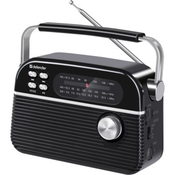 Радиоприемник Defender Vega черный в Metoo.kz - Metoo (1)