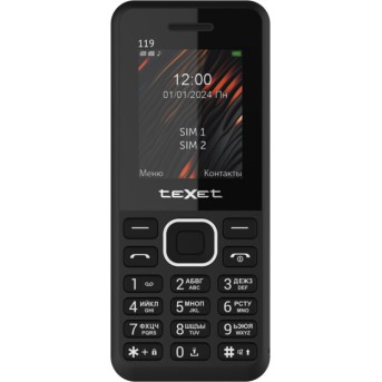 Мобильный телефон Texet TM-119 черный - Metoo (1)