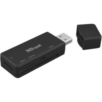 Картридер Trust NANGA 23417 USB 3.1 черный - Metoo (1)