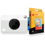 Фотоаппарат моментальной печати Kodak PRINTOMATIC серый+Фотобумага 2х3 Kodak ZINK 20 шт