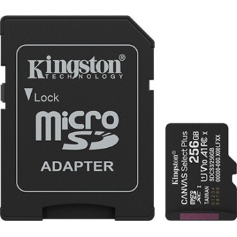 Карта памяти MicroSD 256GB Class 10 UHS-I Kingston SDCS3/<wbr>256GB - Metoo (1)