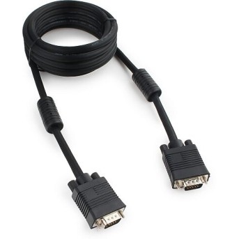 Кабель VGA Premium Cablexpert CC-PPVGA-10-B, 15M/<wbr>15M, 3.0м, черн, тройной экран, феррит.кольца, паке - Metoo (1)