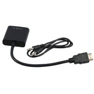 Кабель HDMI -> VGA Cablexpert A-HDMI-VGA-03, /15F, длина 15см, аудиовыход Jack3.5