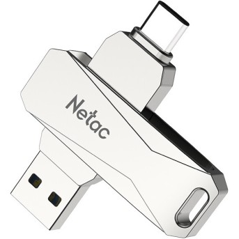USB Флеш 64GB 3.0 Netac U782C OTG серебристый - Metoo (1)