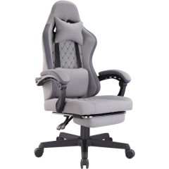 Игровое кресло Eco Estelar Venus (L) подставка под ноги, серый