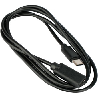 Кабель-удлинитель USB2.0 Cablexpert CCP-USB2-CMCF-1M, Type-C(М)/Type-C(F), 3А, 60Вт, PD/QC3.0, медь, Pro, 1м, черн, пакет в Metoo.kz - Metoo (1)