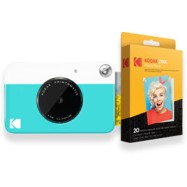 Фотоаппарат моментальной печати Kodak PRINTOMATIC голубой+Фотобумага 2х3 Kodak ZINK 20 шт