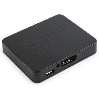 Разветвитель HDMI Cablexpert DSP-2PH4-03, HD19F/2x19F, 1 компьютер => 2 монитора, Full-HD, 3D, 1.4v, в Metoo.kz - Metoo (1)