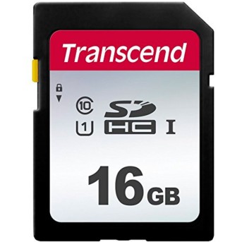 Карта памяти SD 16GB Class 10 U1 Transcend TS16GSDC300S - Metoo (1)