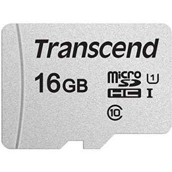 Карта памяти MicroSD 16GB Class 10 U1 Transcend TS16GUSD300S - Metoo (1)