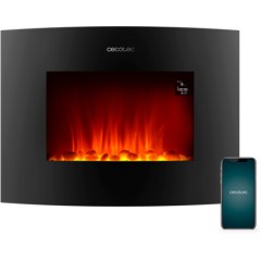 Камин электрический настенный Cecotec ReadyWarm 2250 Curved Flames Connected черный..