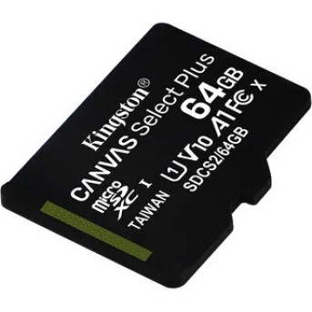 Карта памяти MicroSD 64GB Class 10 UHS-I Kingston SDCS2/<wbr>64GBSP - Metoo (1)
