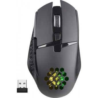 Мышь игровая беспроводная Defender Glory GM-514, LED,7D,400 мАч,3200dpi черный - Metoo (1)