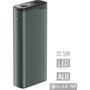 Зарядное устройство Power bank Olmio QL-20, 20000mAh, серый