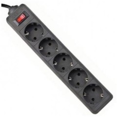 Сетевой фильтр Defender ES 1.8 - 1,8 М, 5 розеток черный..