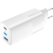 Зарядное устройство сетевое Olmio USB+Type-Cx2 QC 65W белый