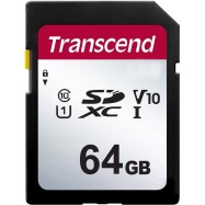 Карта памяти SD 64GB Class 10 U3 Transcend TS64GSDC300S