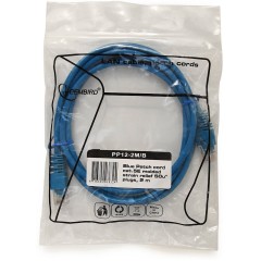 Патч-корд UTP Cablexpert PP12-0.5M/<wbr>B кат.5e, 0.5м, литой, многожильный (синий)