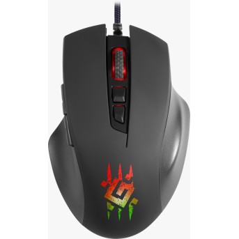 Мышь игровая Defender Wolverine GM-700L черный - Metoo (1)