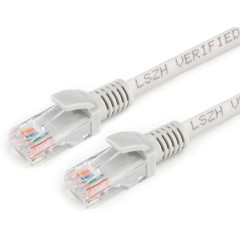 Патч-корд LSZH UTP Cablexpert, кат. 5e, 5м, серый