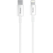 Кабель Olmio, Type-C - lightning, 1м, 3A, белый