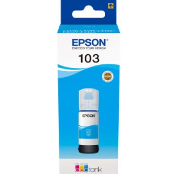 Чернила Epson C13T00S24A для 103 EcoTank L3100/<wbr>L3101/<wbr>L3110/<wbr>L3150 голубой - Metoo (1)