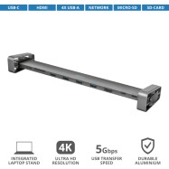 Разветвитель Trust Dalyx Aluminium 10-in-1 USB-C