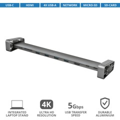 Разветвитель Trust Dalyx Aluminium 10-in-1 USB-C