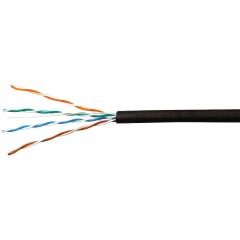 Кабель SkyNet Light UTP outdoor 4x2x0,46, медный, FLUKE TEST, кат.5e, однож., 305 м, box, черный