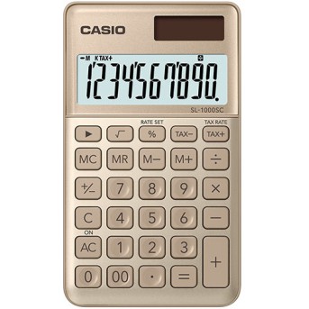 Калькулятор карманный CASIO SL-1000SC-GD-W-EP - Metoo (1)