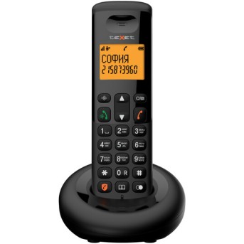 Телефон беспроводной Texet TX-D4905A черный - Metoo (1)