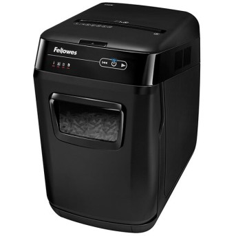 Шредер Fellowes® AutoMax® 150C, автоподача, DIN P-4, 4х38мм, 150лст. авто, 8 ручн., 32 лтр., авторев - Metoo (1)