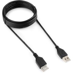 Кабель-удлинитель USB2.0 Cablexpert CCP-USB2-AMAF-10, AM/<wbr>AF, двойн.экран, Pro, 3м, черн, пакет