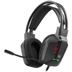 Наушники-гарнитура игровые Defender Gothic черный..